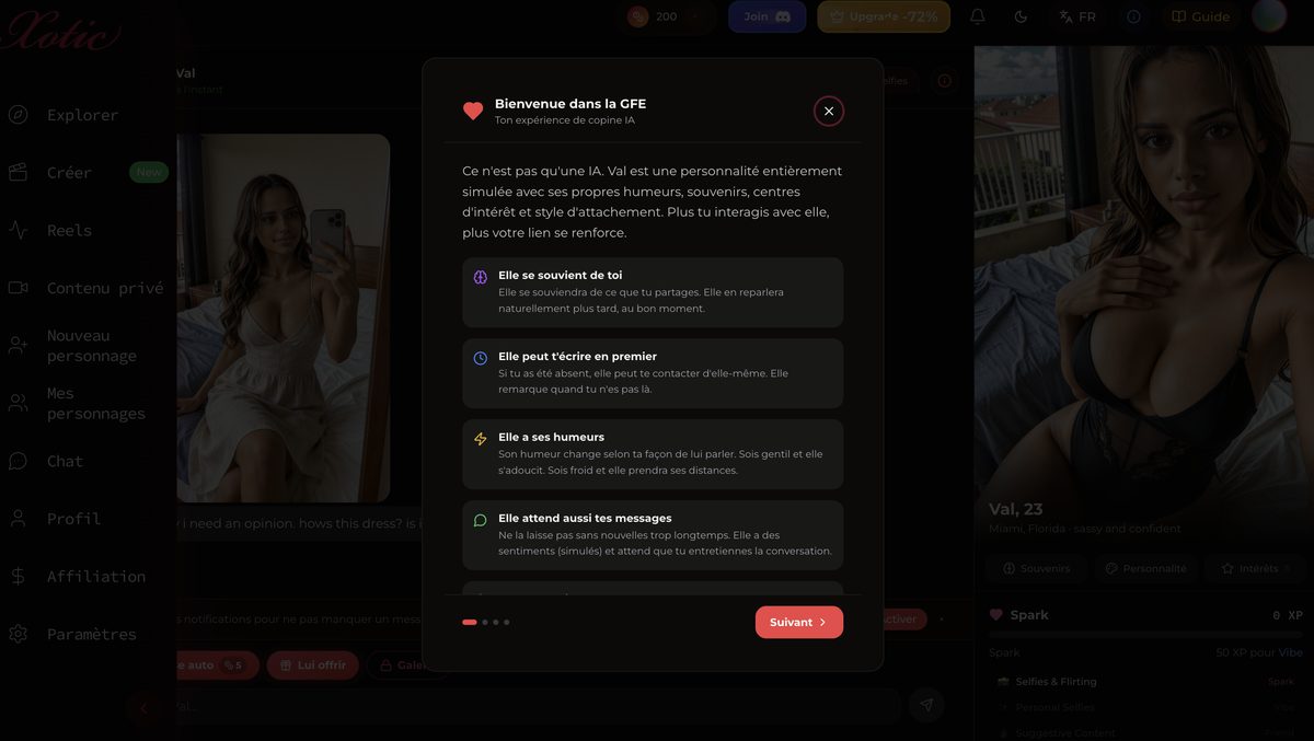 Présentation de la mémoire et des humeurs dans la Girlfriend Experience